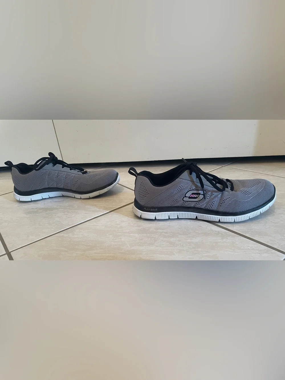 Skechers Gray Athletic Memory Foam Sneakers